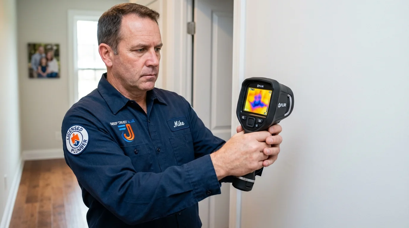 Thermal imaging leak detection by Johns Plumbing LLC in Pensacola